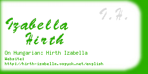 izabella hirth business card